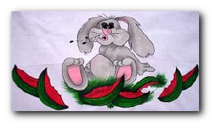 Transfer T4586 Watermelon Rabbit