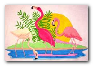 Transfer T4664 Flamingos