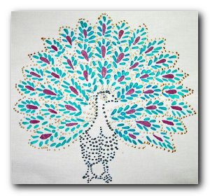 Transfer T4824 – Peacock in Dots